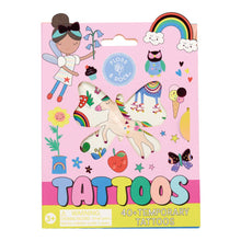 Floss & Rock Temporary Tattoos Rainbow Fairy 2 Sheets over 40 tattoos Art and craft for kid Fairy Unicorn and Castle Theme 3yrs+