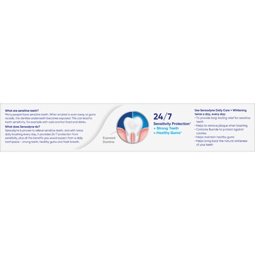 Sensodyne Daily Care & Whitening Sensitive Toothpaste 100g x 2 pack