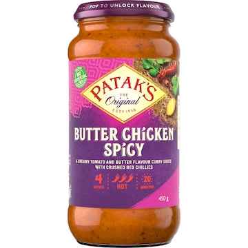 Patak's Spicy Butter Chicken Simmer Sauce 450g