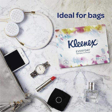 Kleenex Everyday On The Go Facial Tissues 60 pack
