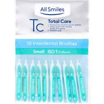 All Smiles Total Care Interdental Floss Brush Small 10 pack