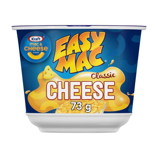 KRAFT EASY MAC & CHEESE CLASSIC CHEESE PASTA BOWL MACARONI NOODLES 73G