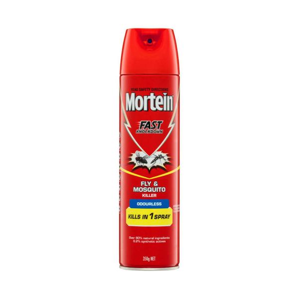 MORTEIN FAST KNOCKDOWN FLY & MOSQUITO KILLER ODOURLESS 350G