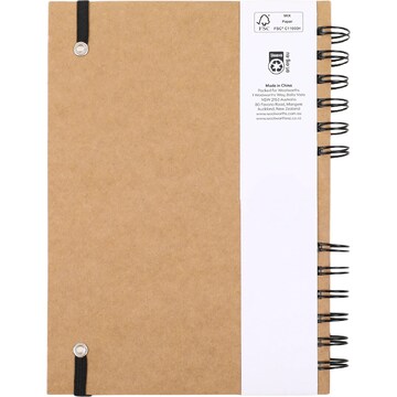 Paperclick A5 Kraft 300 Page Notebook Assorted each