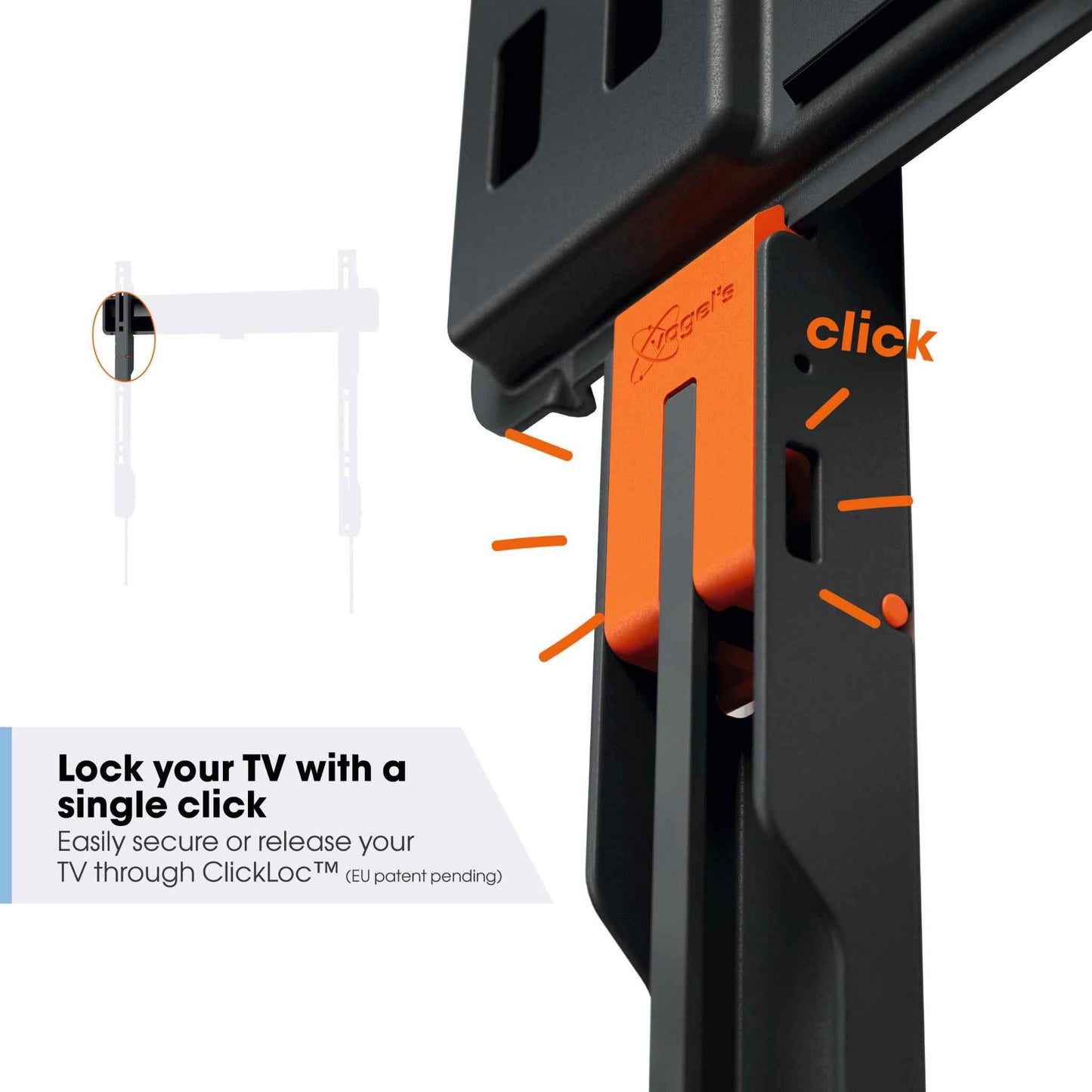 Vogel's Comfort Fixed 40-100" TV Wall Mount (Black)