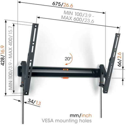 Vogel's Comfort Tilt 40-77" TV Wall Mount (Black)
