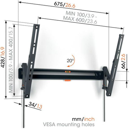 Vogel's Comfort Tilt 40-77" TV Wall Mount (Black)