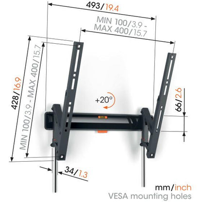 Vogel's Comfort Tilt 32-65" TV Wall Mount (Black)