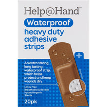 Help@Hand Waterproof Heavy Duty Adhesive Strips 20 pack