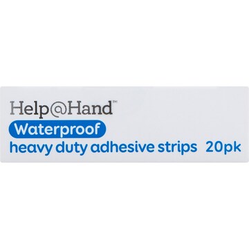 Help@Hand Waterproof Heavy Duty Adhesive Strips 20 pack