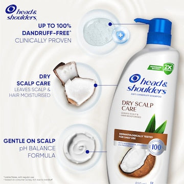 Head & Shoulders Dry Scalp Care Anti Dandruff Shampoo 850mL