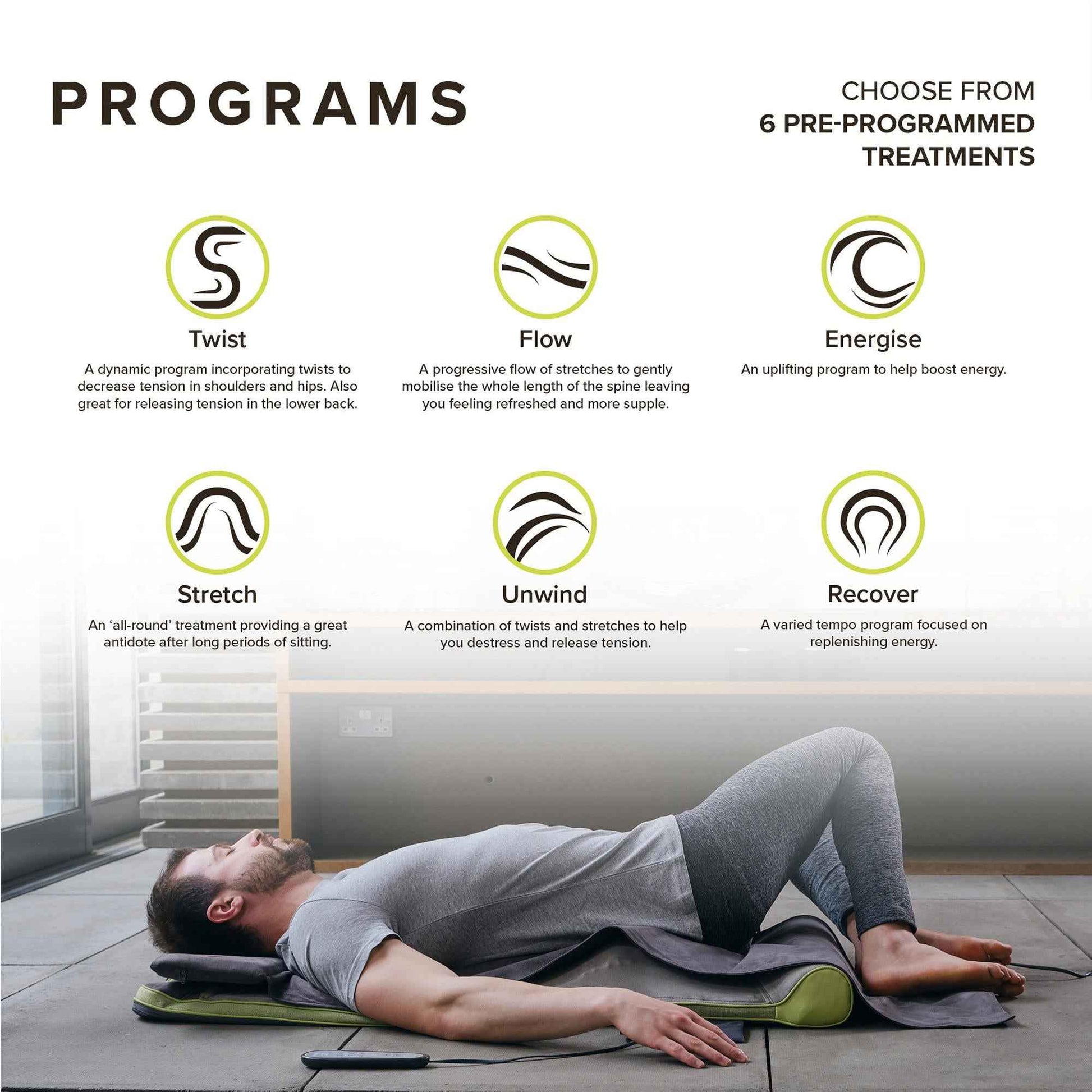 Homedics Stretch + The Back Stretching Mat inspired by Yoga