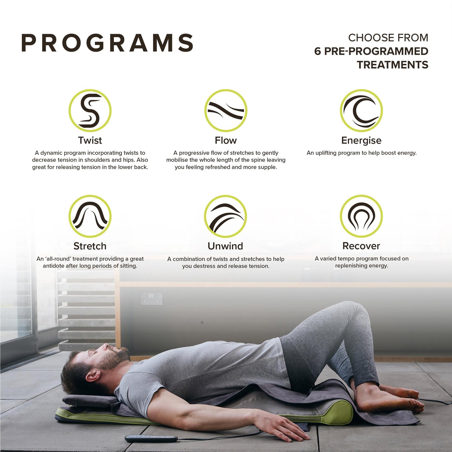 Homedics Stretch + The Back Stretching Mat inspired by Yoga