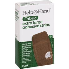 Help@Hand Fabric Extra Large Adhesive Strips 20 pack