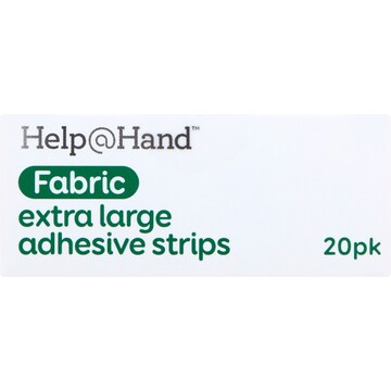 Help@Hand Fabric Extra Large Adhesive Strips 20 pack