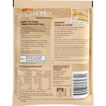 Aeroplane Dessert Mix Vanilla Flavour 100g