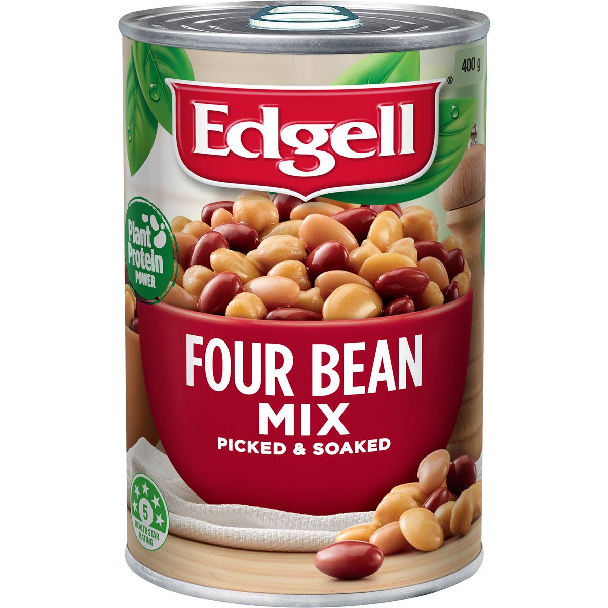 Edgell Four Bean Mix Picked & Soaked Canned Legumes 400g
