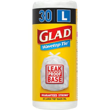Glad Kitchen Tidy Bag Wavetop Large 30 pack
