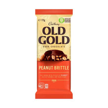 CADBURY OLD GOLD PEANUT BRITTLE DARK CHOCOLATE BLOCK 175G