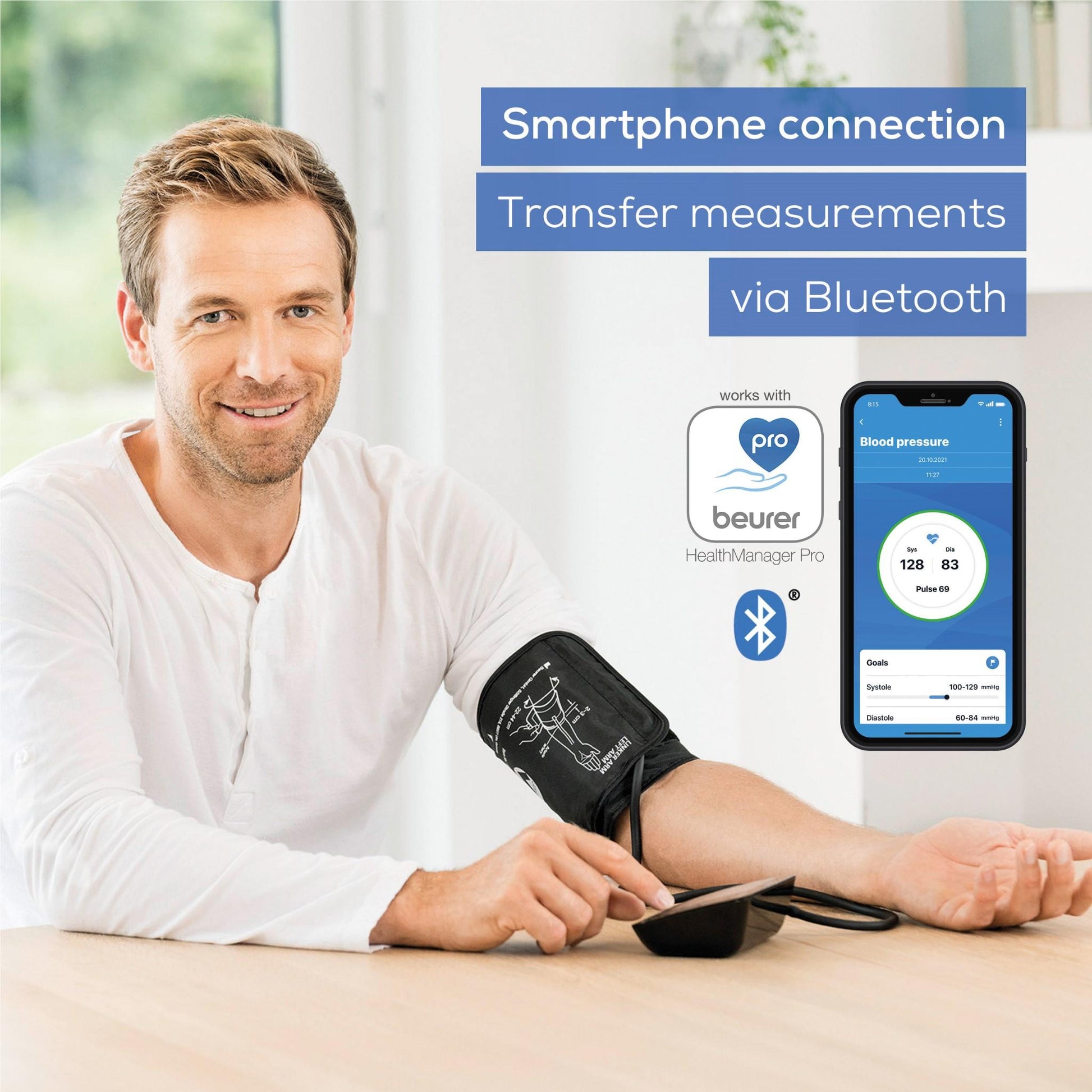 Beurer BM54 Bluetooth Upper Arm Blood Pressure Monitor
