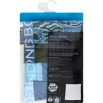 Bonds Boys Briefs Size 4-6 Or 6-8 Assorted 4 pack