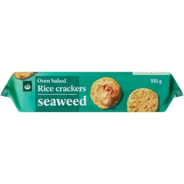 Woolworths Rice Cracker Seaweed 100g