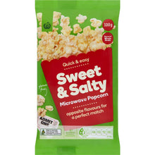 Woolworths Sweet & Salty Microwave Popcorn 100g