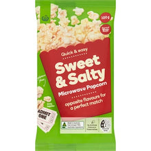 Woolworths Sweet & Salty Microwave Popcorn 100g