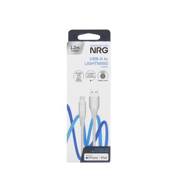 1.2M USB-A To Lightning Cable White