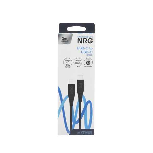 2m USB-C To USB C Cable Black