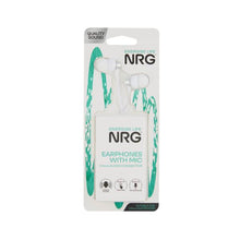 NRG WIRED EARPHONES WITH MIC 3.5MM AUDIO