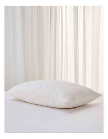 Sleep Cool Wool &#43; Cotton Pillow Protector in White