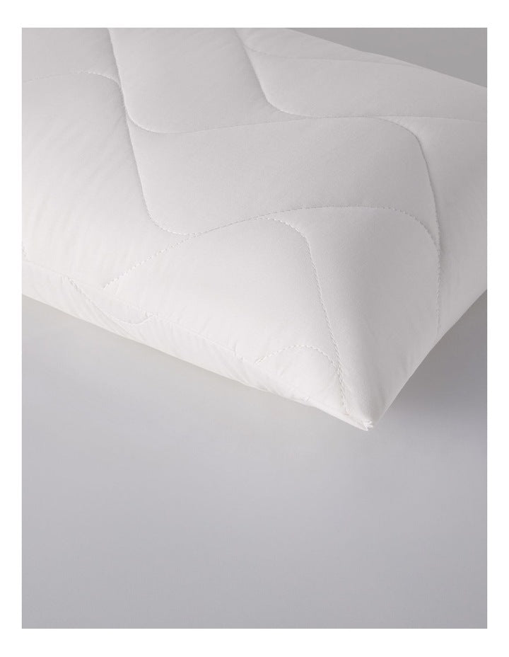 Sleep Cool Wool + Cotton Pillow Protector in White