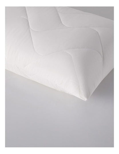 Sleep Cool Wool + Cotton Pillow Protector in White