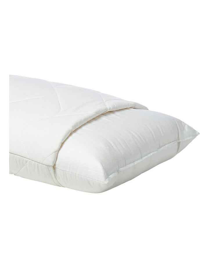 Sleep Cool Wool &#43; Cotton Pillow Protector in White