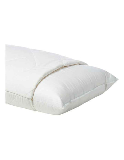 Sleep Cool Wool &#43; Cotton Pillow Protector in White
