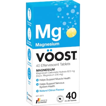 VOOST Effervescent Magnesium Tablets 40 pack