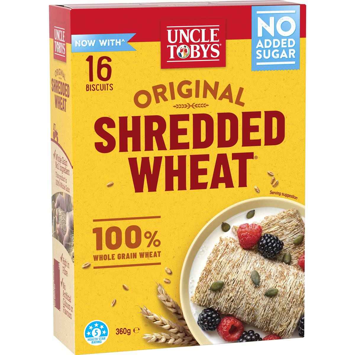 Uncle Tobys Original Shredded Wheat Biscuits 16 pack