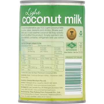 TCC Coconut Milk Lite 400mL
