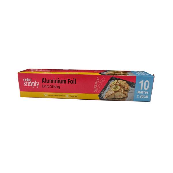 COLES SIMPLY ALUMINIUM  FOIL 10 METRE