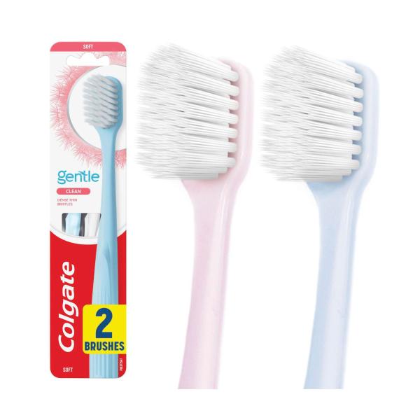COLGATE GENTLE CLEAN SOFT TOOTHBRUSH 2 PACK