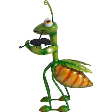 Green Gardener Metal Grasshopper With Violin Violin each