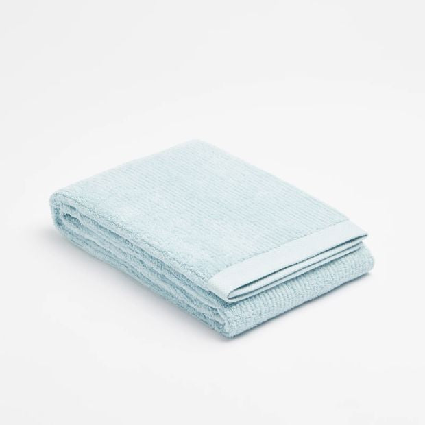 Australian Cotton Ribbed Bath Towel - Piper - Aqua