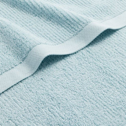Australian Cotton Ribbed Bath Towel - Piper - Aqua