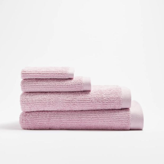 Australian Cotton Ribbed Bath Towel - Piper - Orchid