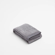 Australian Cotton Ribbed Hand Towel - Piper - Charcoal Marle