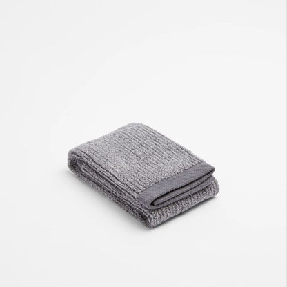 Australian Cotton Ribbed Hand Towel - Piper - Charcoal Marle