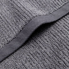 Australian Cotton Ribbed Hand Towel - Piper - Charcoal Marle