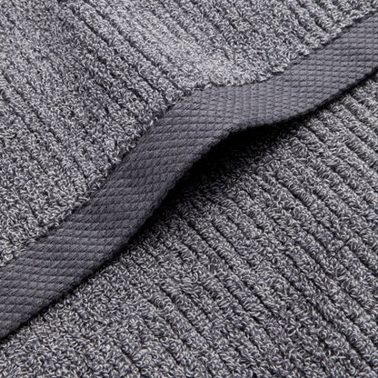 Australian Cotton Ribbed Hand Towel - Piper - Charcoal Marle
