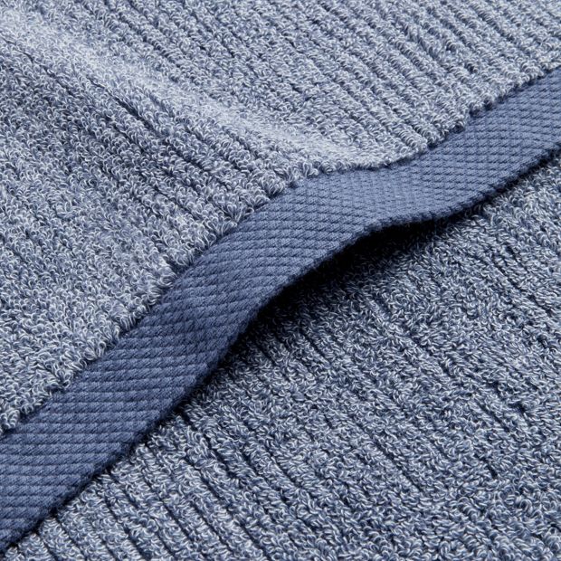 Australian Cotton Ribbed Hand Towel - Piper - Blue Marle